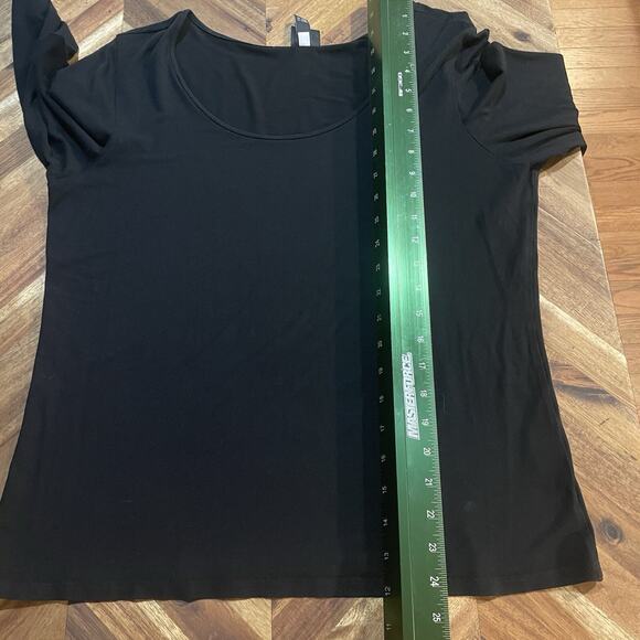 Eileen‎ Fisher Top Rayon Stretch Long Sleeve Pullover USA Made Womens Small - Picture 6 of 8